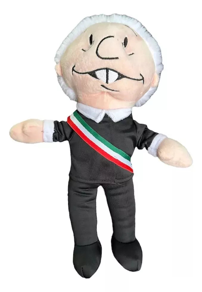 Peluche Amlo Peje 20 Cm Calidad Premium Morena