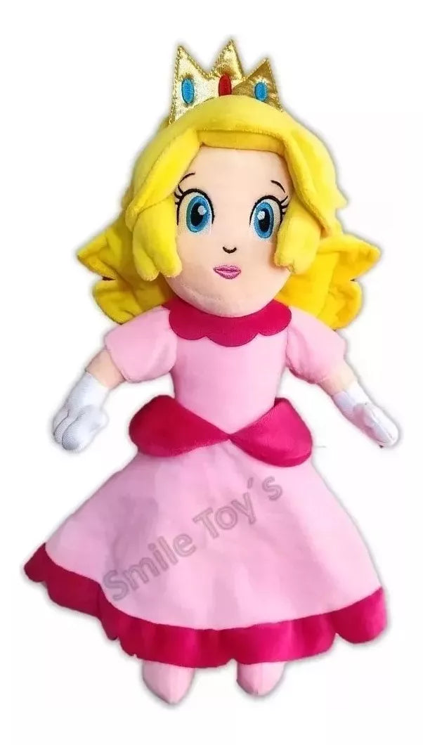 Peluche Princesa Peach Mario Bros Excelente Calidad Bordado